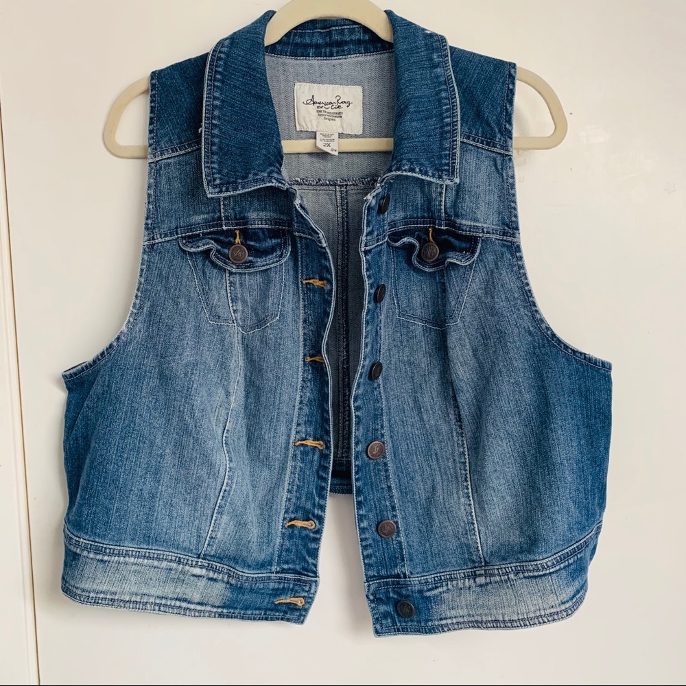American Rag Denim Jean Vest